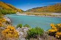Waiau river at Hanmer Springs town, NZ Royalty Free Stock Photo