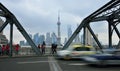 Waibaidu Bridge and Shanghai Skyline