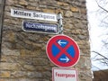 Street sign - mittlere Sackgasse - Waiblingen