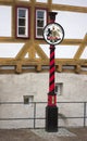 Crest on a pillar - Waiblingen - Germany Royalty Free Stock Photo