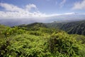 Waihee Ridge Trail, over looking Kahului and Haleakala, Maui, Hawaii Royalty Free Stock Photo