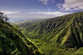 Waihee Ridge Trail, over looking Kahului and Haleakala, Maui, Hawaii Royalty Free Stock Photo