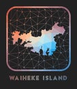 Waiheke Island map design.