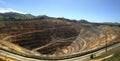 Waihi, old gold mine open pit. Royalty Free Stock Photo