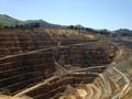 Waihi, old gold mine open pit. Royalty Free Stock Photo