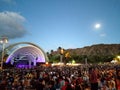 Crowd of people watch Jack Johnson concert at Waikiki Shell with