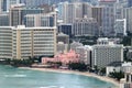 Waikiki Beach from Diamond Head Royalty Free Stock Photo