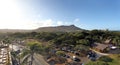 Waikiki beach and diamond head Royalty Free Stock Photo