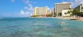 Waikiki Beach Honolulu Hawaii in morning