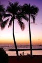 Waikiki beach. Honolulu, Oahu. Hawaii. Royalty Free Stock Photo