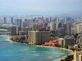 Waikiki Beach - Honolulu, Oahu, Hawaii, USA Royalty Free Stock Photo