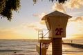 Waikiki Beach Lifeguard Station Royalty Free Stock Photo