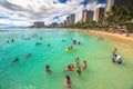 Waikiki Beach Oahu Royalty Free Stock Photo