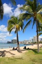 Waikiki Beach Royalty Free Stock Photo