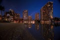 Waikiki, Hawaii at night