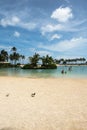 Waikiki Lagoon, Oahu, Hawaii Royalty Free Stock Photo