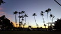 The Waikiki Natatorium War Memorial at dusk which is a war memorial