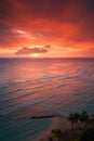 Waikiki resort sunset Royalty Free Stock Photo