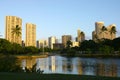 Waikiki skyline Royalty Free Stock Photo