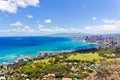 Waikiki Strip Royalty Free Stock Photo