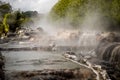 Waikite hot stream and terraces, volcanic valley Royalty Free Stock Photo