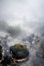 Waikite hot stream and terraces, volcanic valley Royalty Free Stock Photo