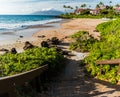 The Wailea Beach Path Leading to Ulua Beach, Maui