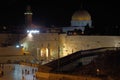 Wailing wall, dome of the rock