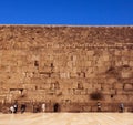 Pilgrims visiting the Wailing Wall in Jerusalem, Israel, Middle East Royalty Free Stock Photo