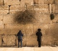 Pilgrims visiting the Wailing Wall in Jerusalem, Israel, Middle East Royalty Free Stock Photo