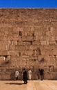 Pilgrims visiting the Wailing Wall in Jerusalem, Israel, Middle East Royalty Free Stock Photo