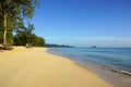 Waimanalo Beach looking towards Mokulua islands Royalty Free Stock Photo