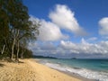 Waimanalo Beach on Oahu, Hawaii Royalty Free Stock Photo