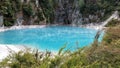 Waimangu volcanic valley thermal blue lake