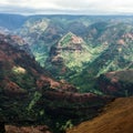 Waimea Canyon on Island of Kauai in Hawaii. Royalty Free Stock Photo