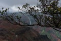 Waimea Canyon on Kauai, Hawaii, in winter after a major rainstorm Royalty Free Stock Photo