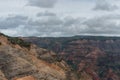 Waimea Canyon on Kauai, Hawaii, in winter Royalty Free Stock Photo