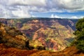 Waimea Canyon on the lush island of Kaui in Hawaii Royalty Free Stock Photo