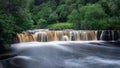 Wain Wath Waterfalls in Swaledale, north yorkshire Royalty Free Stock Photo