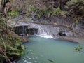 Wainamu waterfalls, West coast of North Island, New Zealand Royalty Free Stock Photo