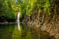 Wainibau Waterfall at the end of Lavena Coastal Walk on Taveuni