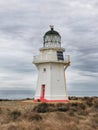 Waipapa point lighthouse in Southland region of New Zealand