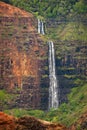 Waipo`o Falls, Waimea Canyon, Kauai, Hawaii.