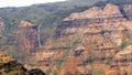 Waipoo Waterfall, Waimea Canyon, Island of Kauai, Hawaii, United States Royalty Free Stock Photo