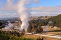 Wairakei geothermal power station pipeline steam