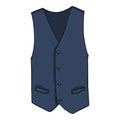 Waiscoat. Vector Cartoon Illustration of Vest