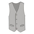 Waiscoat. Vector Cartoon Illustration of Vest