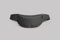 Waist bag, belt pouch or fanny pack, 3D realistic isolated mockup template. Royalty Free Stock Photo