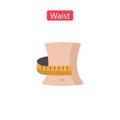 Waist flat icons Royalty Free Stock Photo