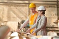 Female Supervisor Inspecting Industrial Plant Royalty Free Stock Photo